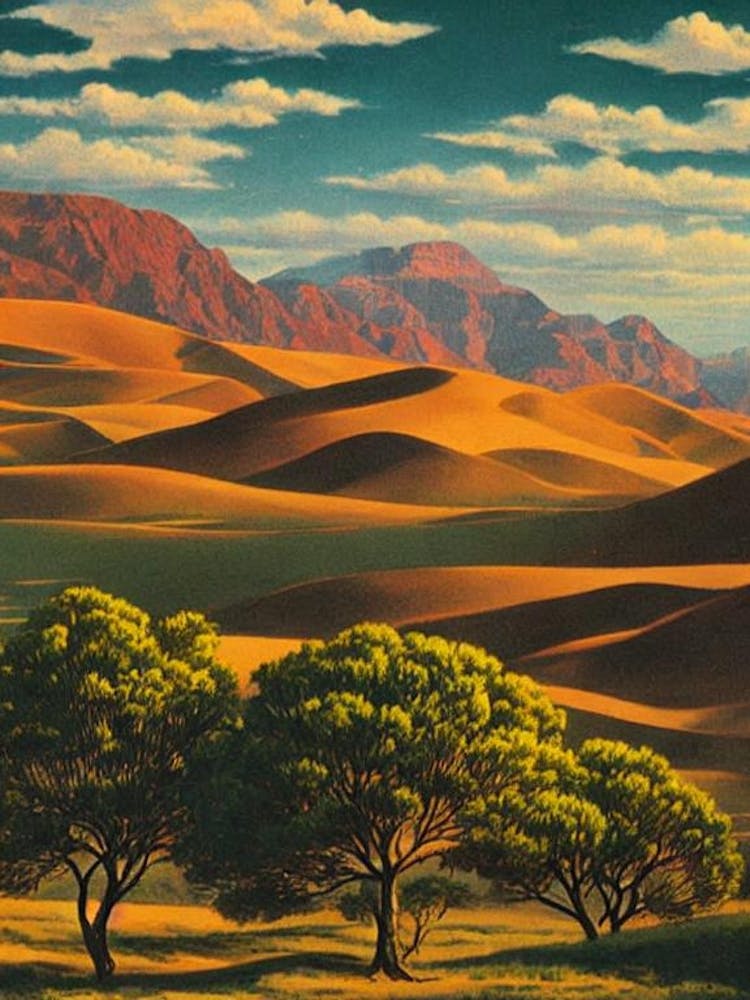 Namib 2 Vintage Poster