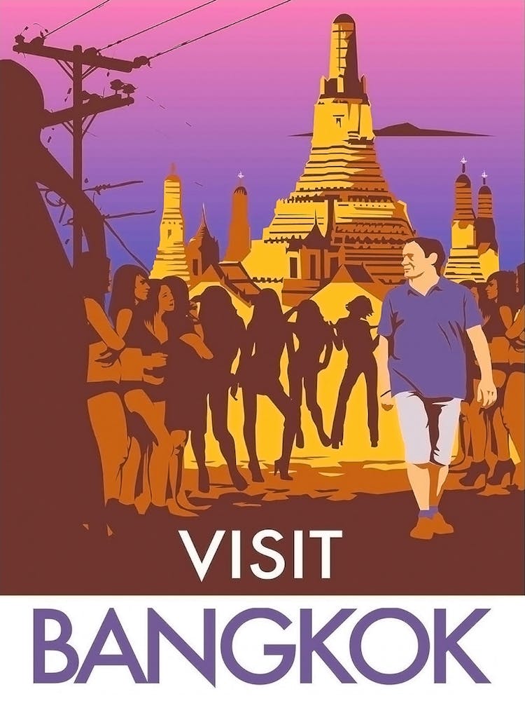 Bangkok Für Touristen, Reiseposter