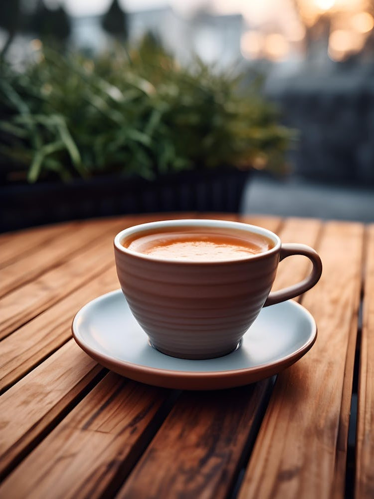 Coffee Cup On A Wooden Table 3