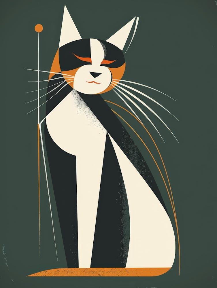 Cat With A Stick 1