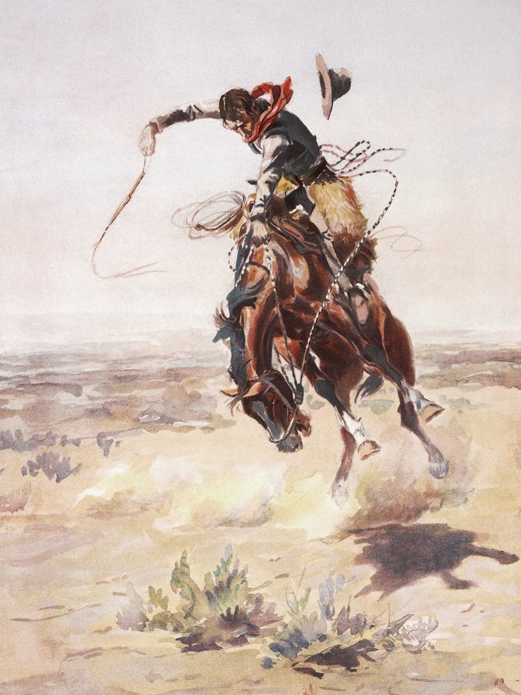 Vintage Cowboy Rider