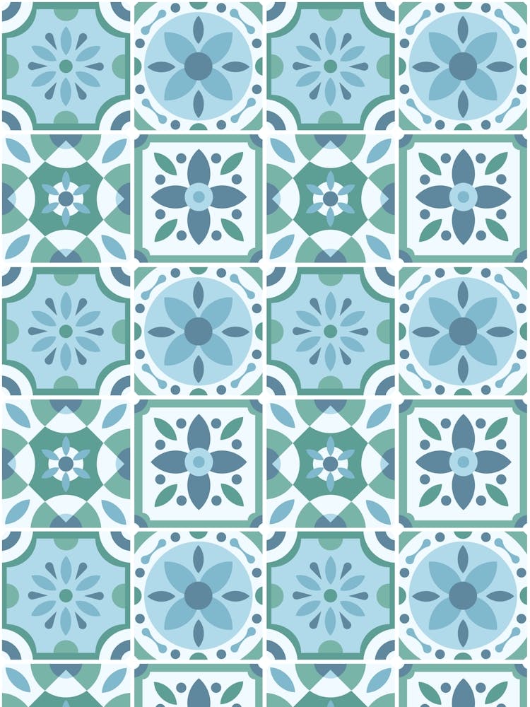 Azulejo 1 - vector tiles, Portuguese tiles