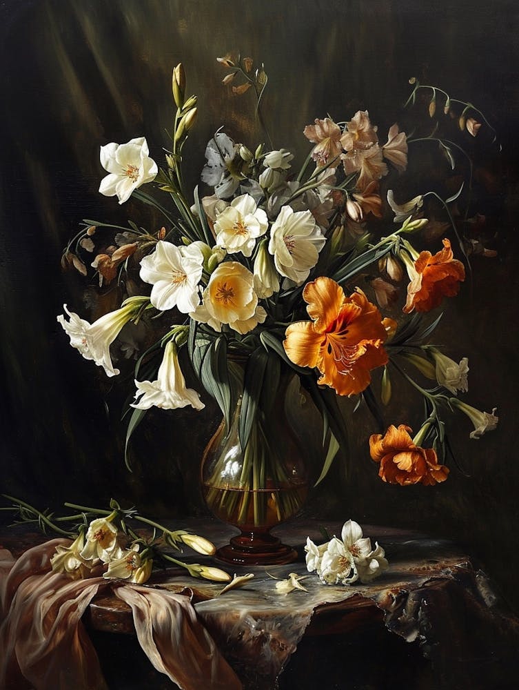Baroque Floral Still Life Freesia 4