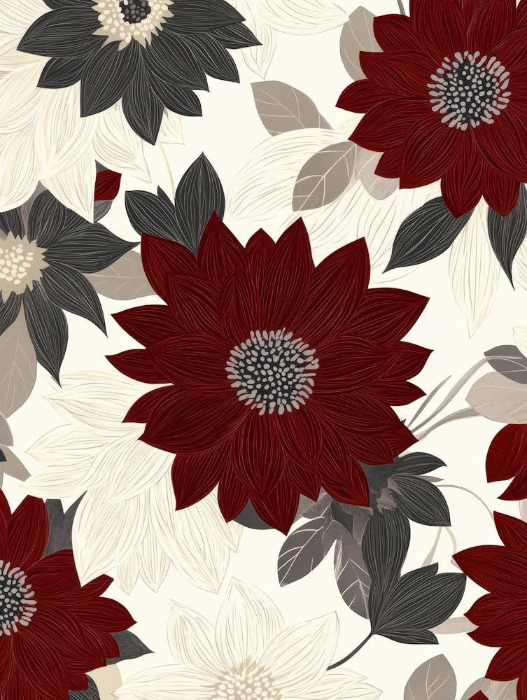 Red And White Flowers 1