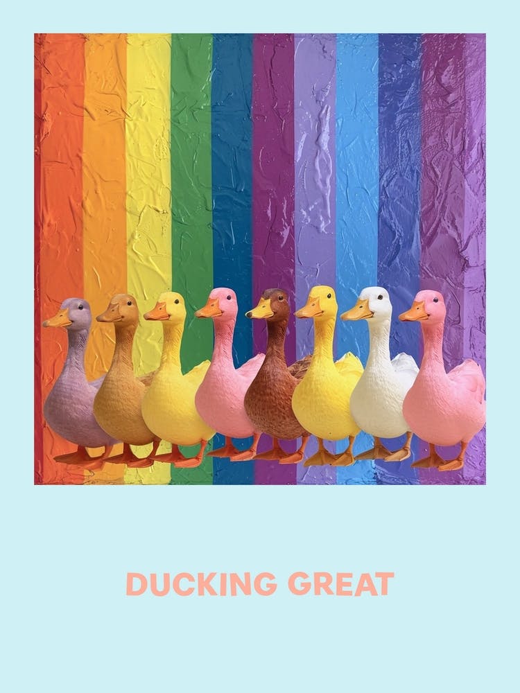 Ducking Great Rainbow Poster 1