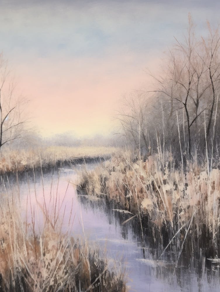 Dreamy Winter Painting The Broads England 2