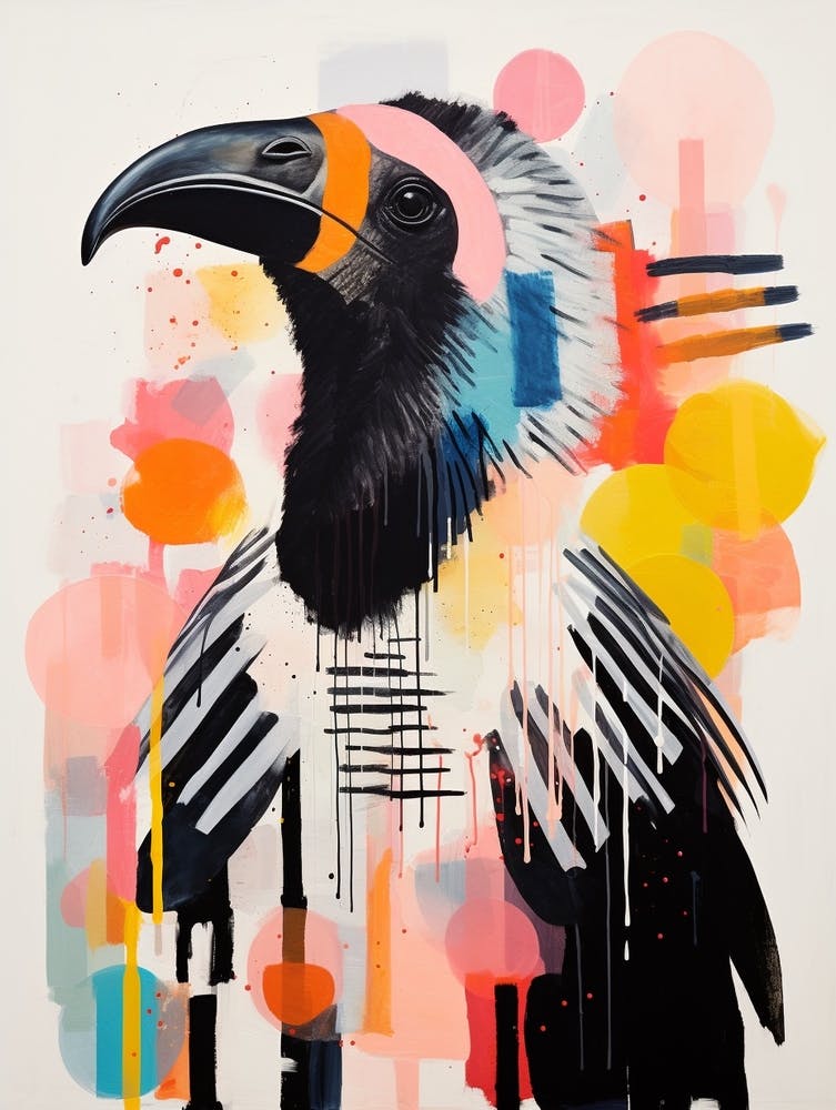 Bird Painting Collage California Condor 2