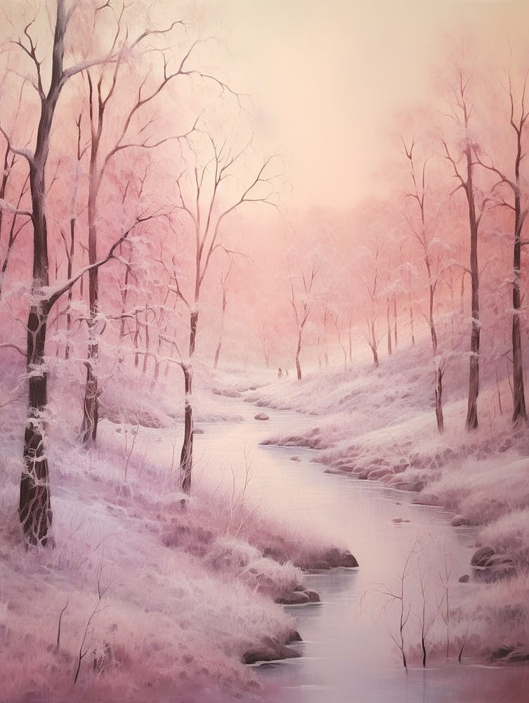 Dreamy Winter Painting Abisko National Park Sweden 3