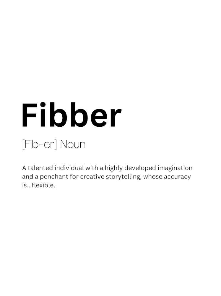 Fibber Definition Meaning