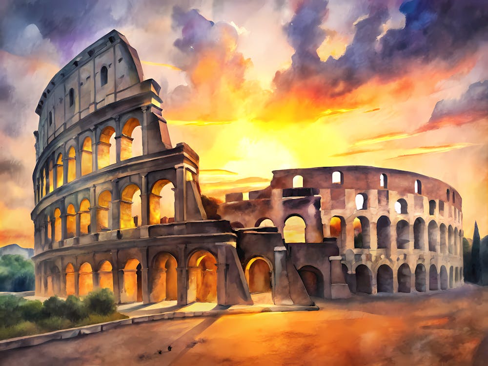 Rome Italy A Vintage Style Image