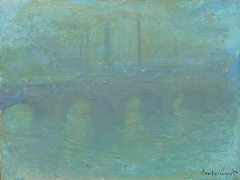 Waterloo Bridge, London, At Dusk (1904), Claude Monet