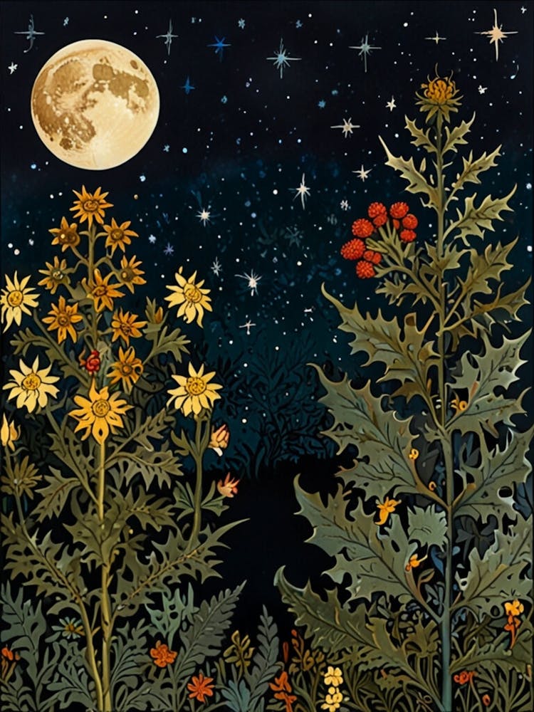 William Morris Moonlight Garden 7