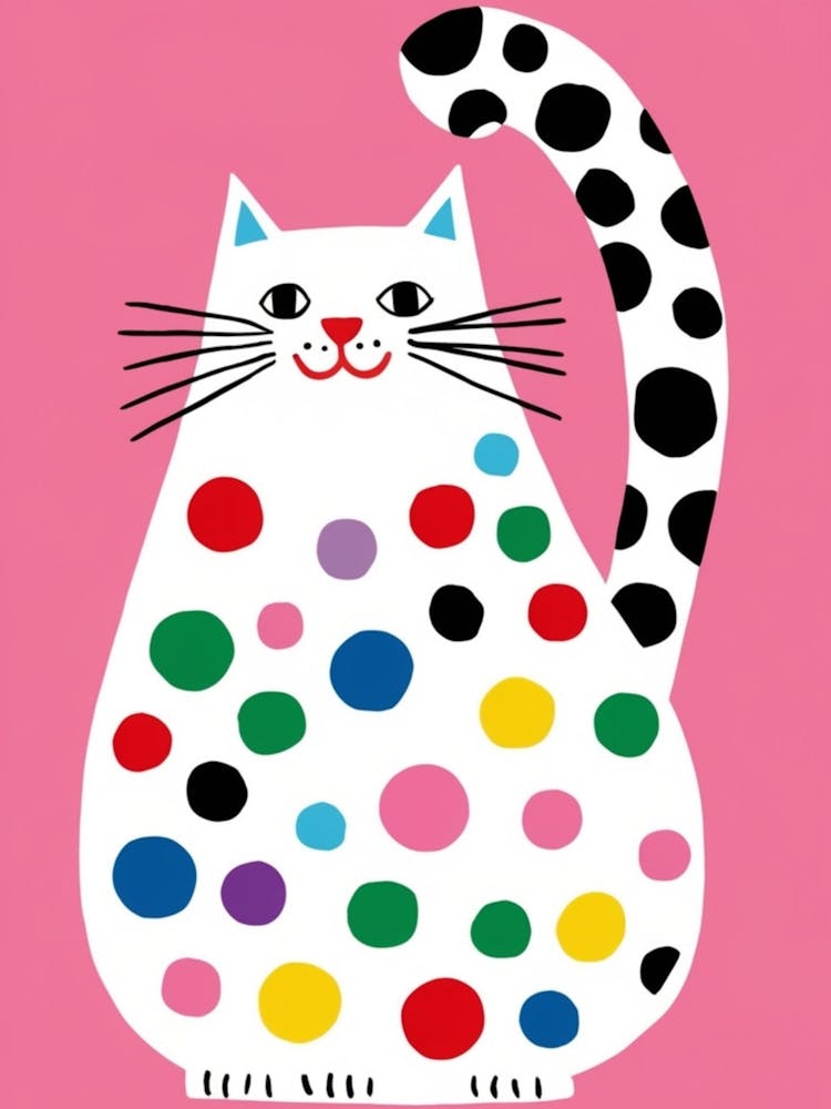Polka Dot Cat 5