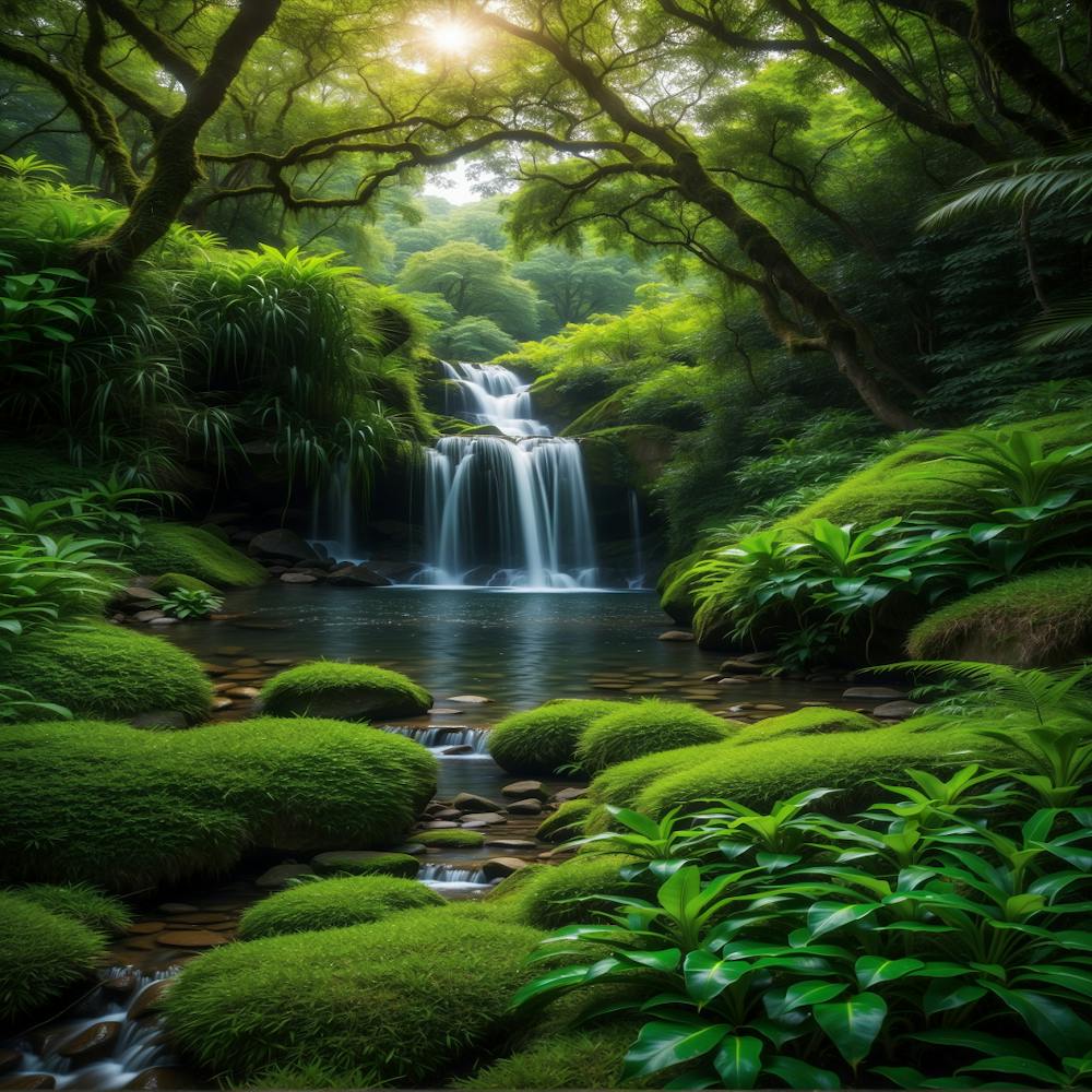 Waterfall In The Forest