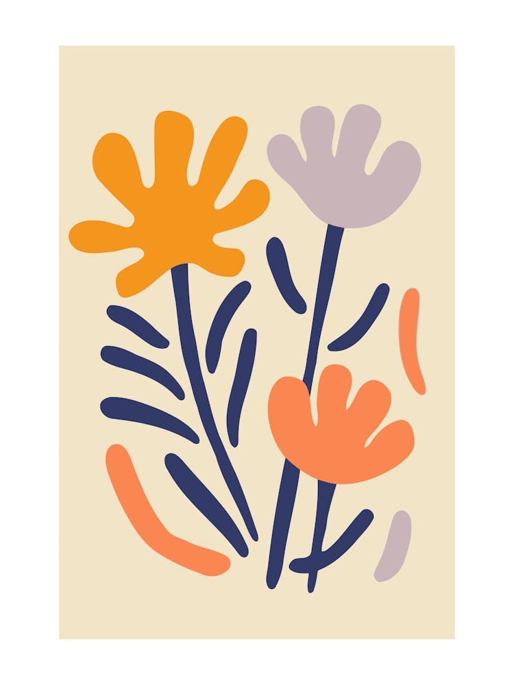 Abstract Floral Print
