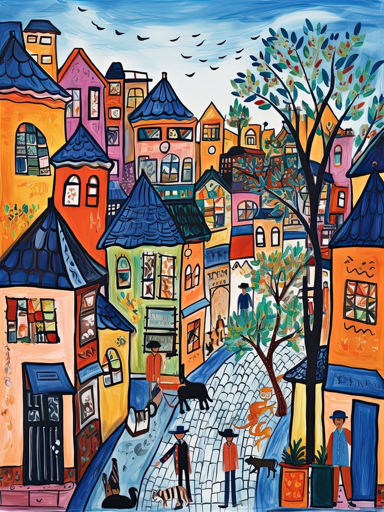 Jakarta, Dreamy Storybook Illustration 3