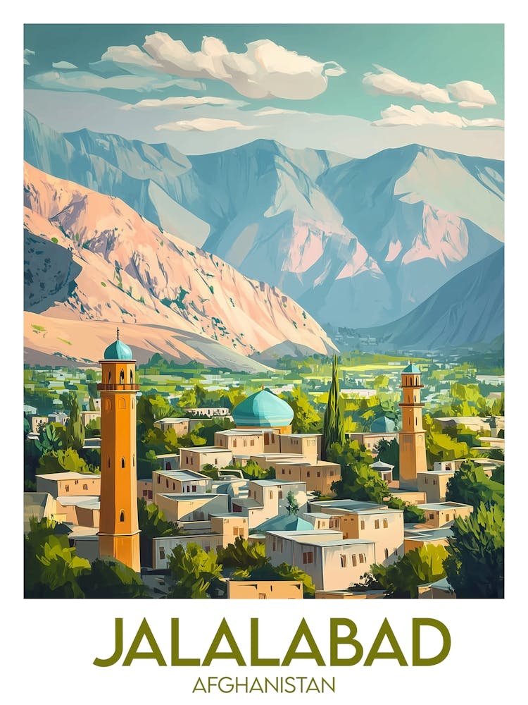 Affiche de voyage Jalalabad