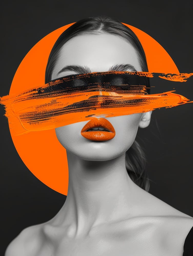 Orange Abstract Painting 1