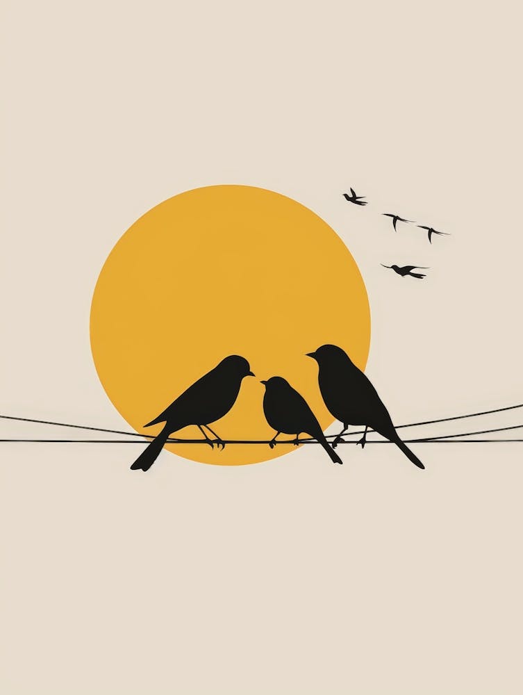 Birds On A Wire 1