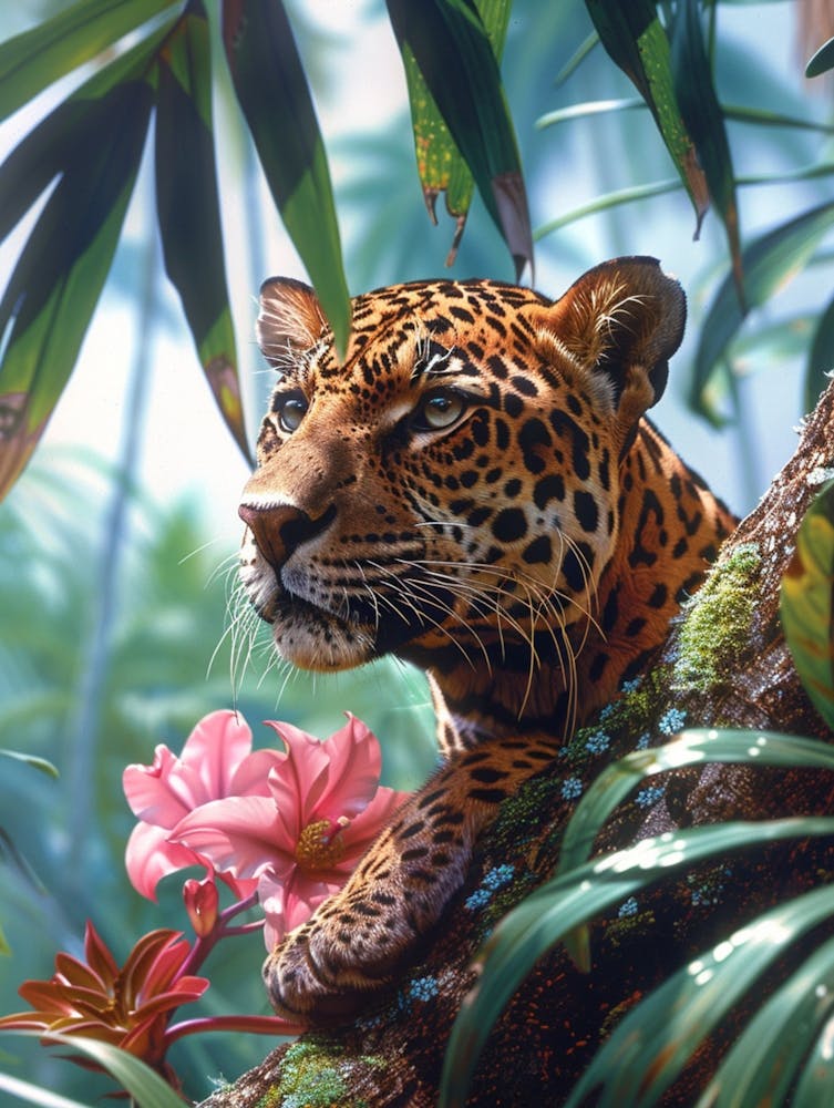 Flowers And Leopards