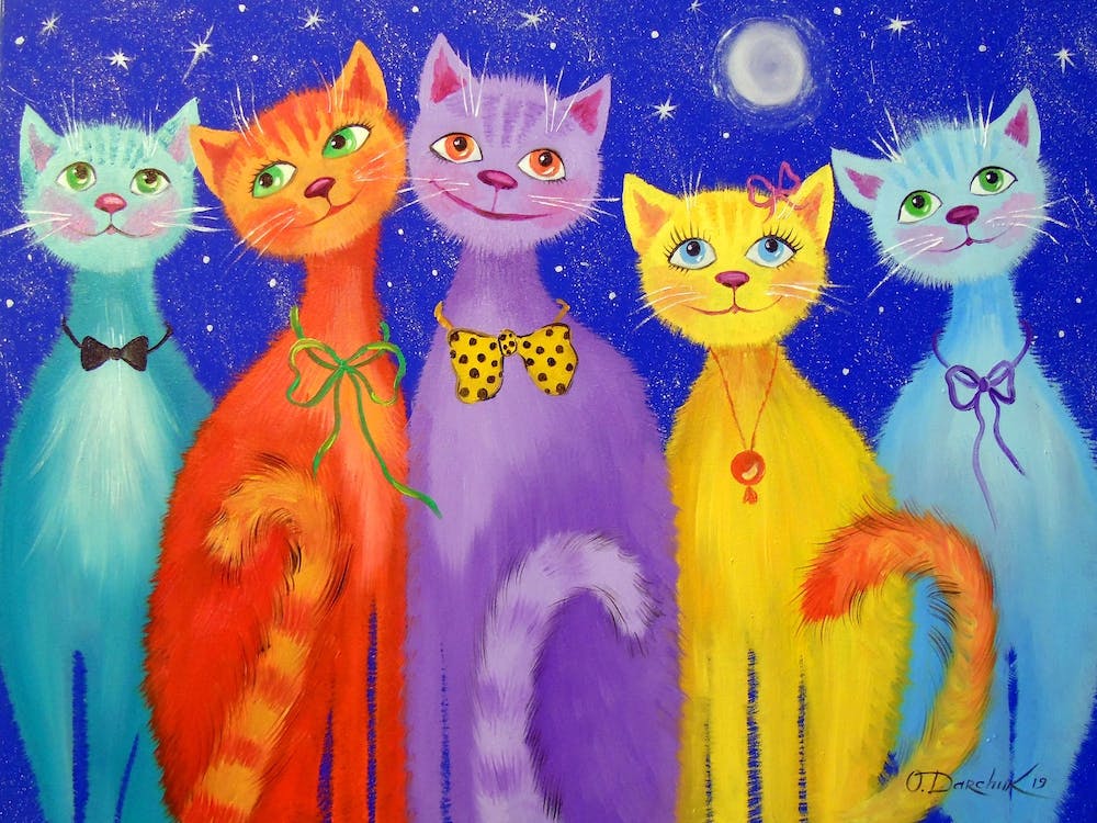 Smiley cats