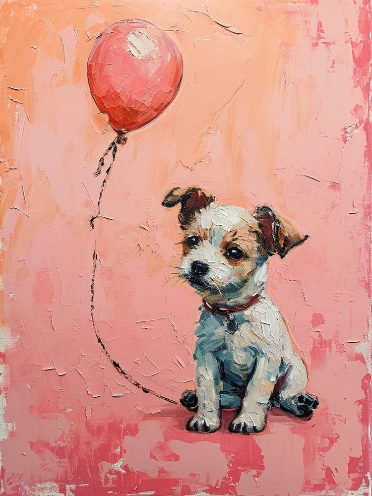 Cute Dog 6 With Balloon
