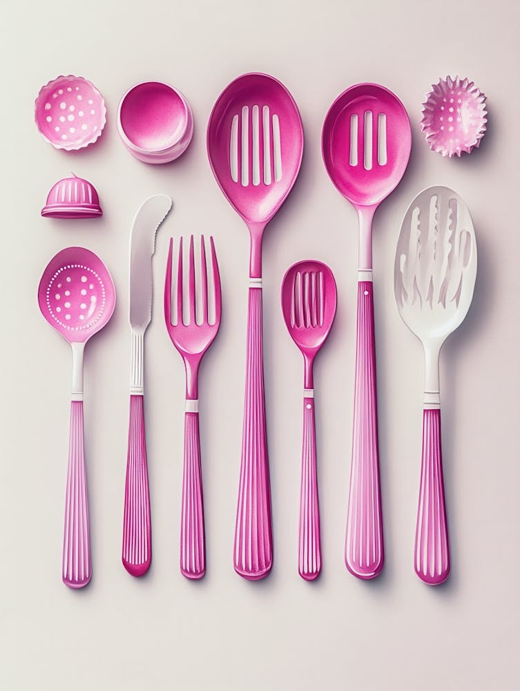 Pink Kitchen Utensils