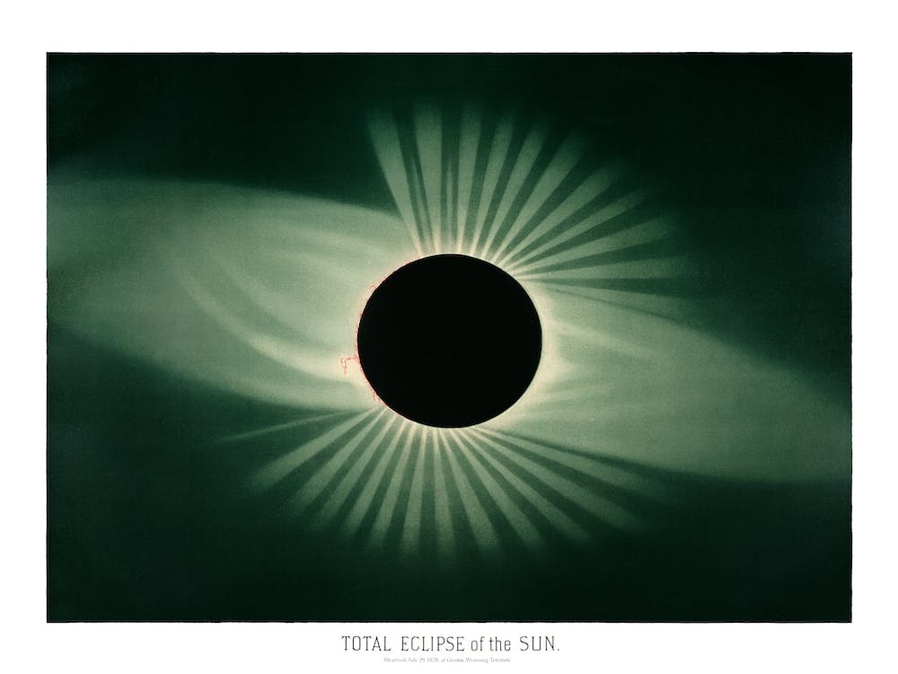 Astrology Total Eclipse Of The Sun Vintage