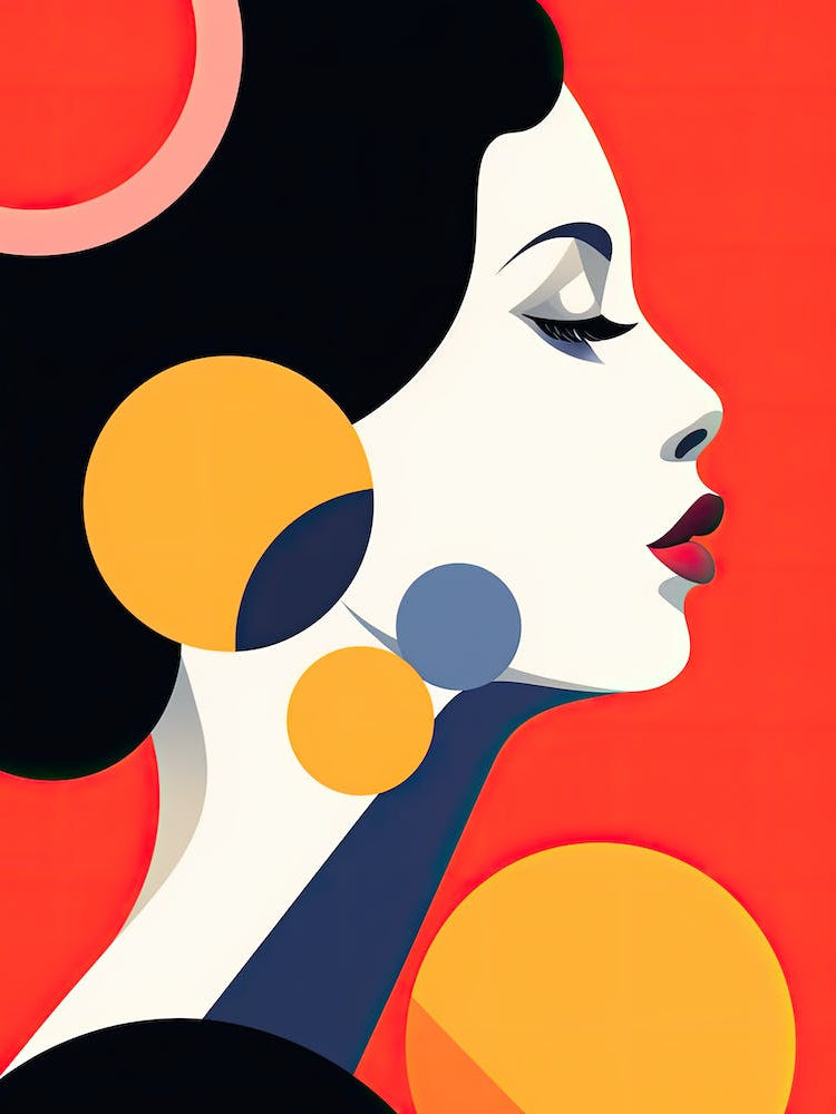 Abstract Portrait Of A Woman