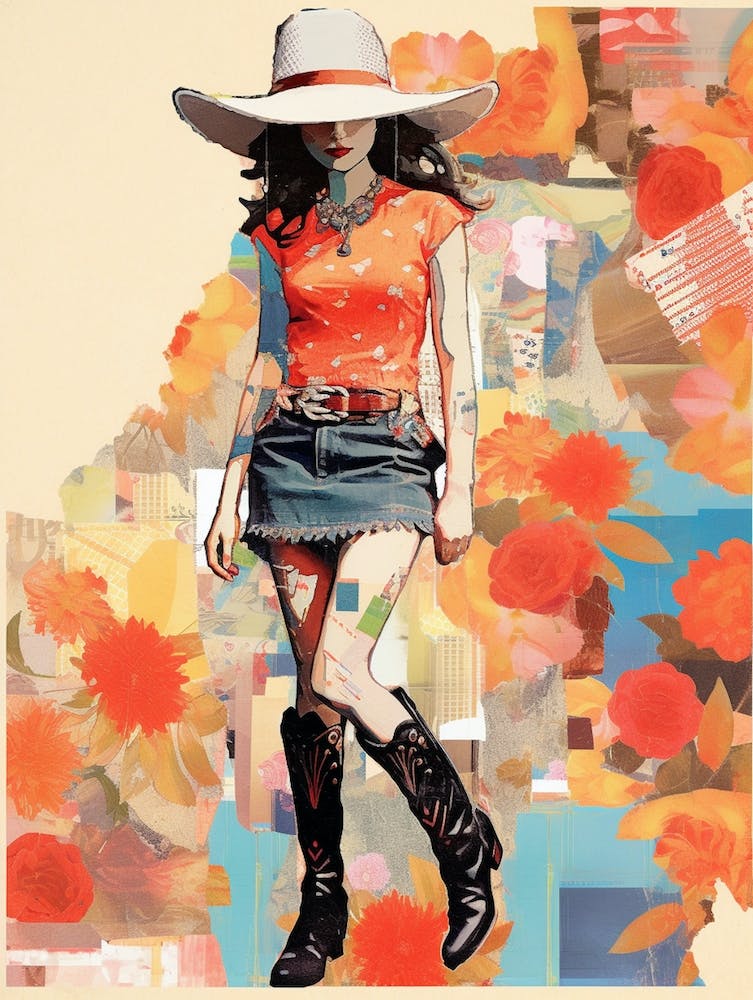 Collage Of Cowgirl Matisse Inspired 2