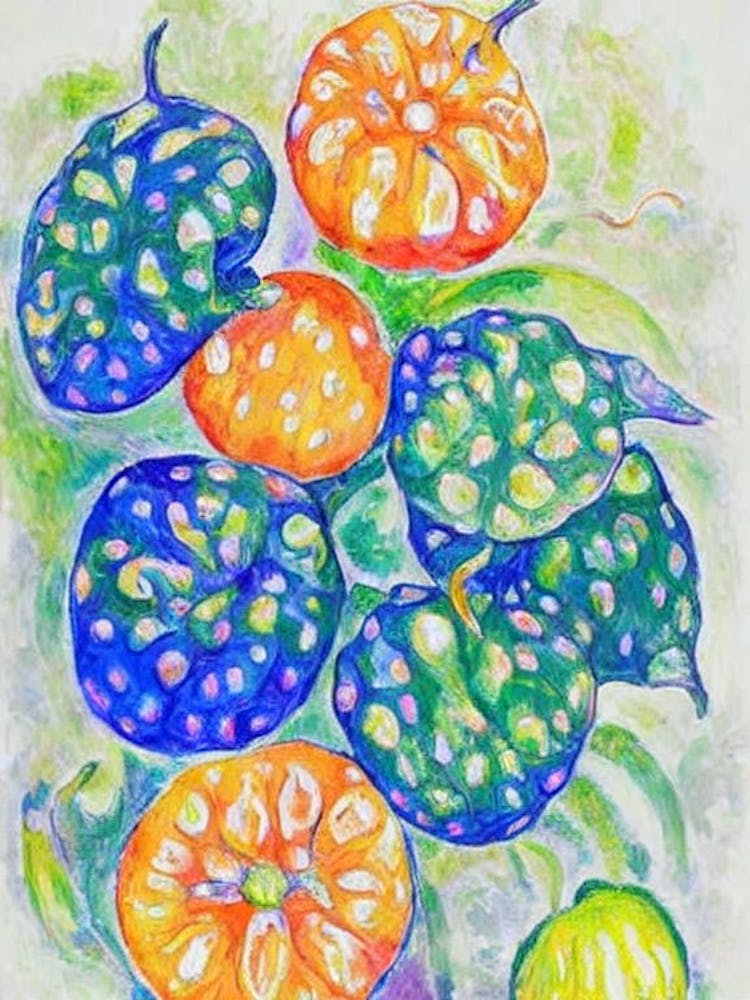 Kiwano 1 Vintage Sketch Fruit