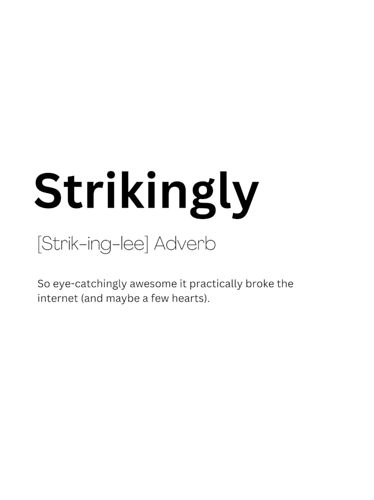 Strikingly Definition Meaning