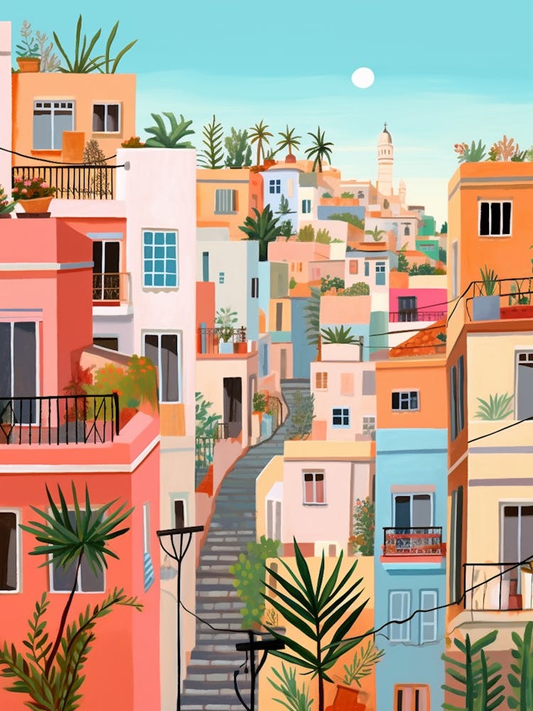 Tel Aviv Israel 7 Illustration