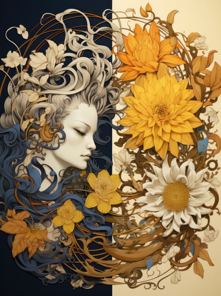 Woman With Flowers 13