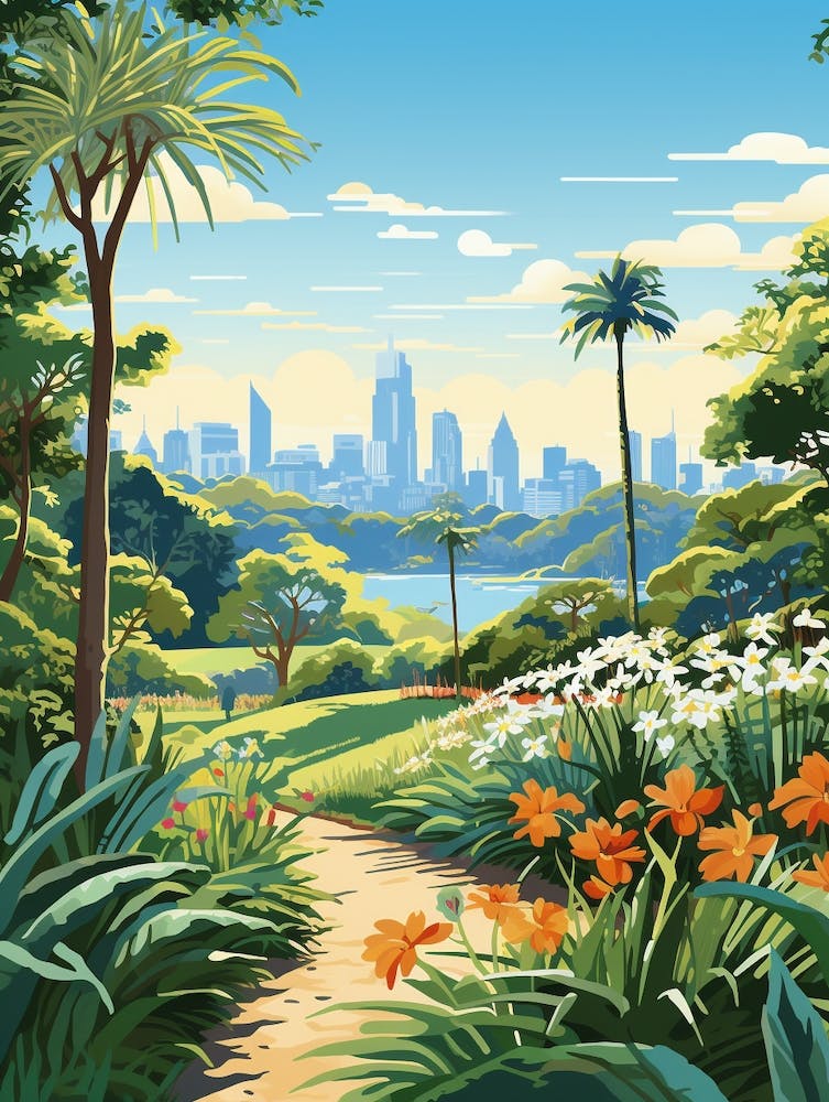 Royal Botanic Garden Melbourne Australia 4 Illustration