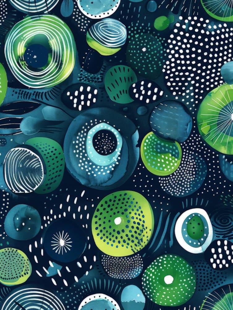 Blue Circles 8