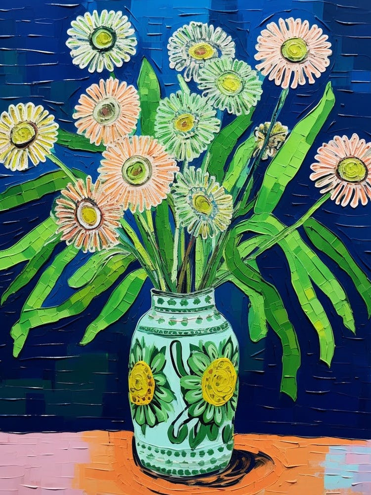 Flowers In A Vase Still Life Painting Everlasting Flower 3