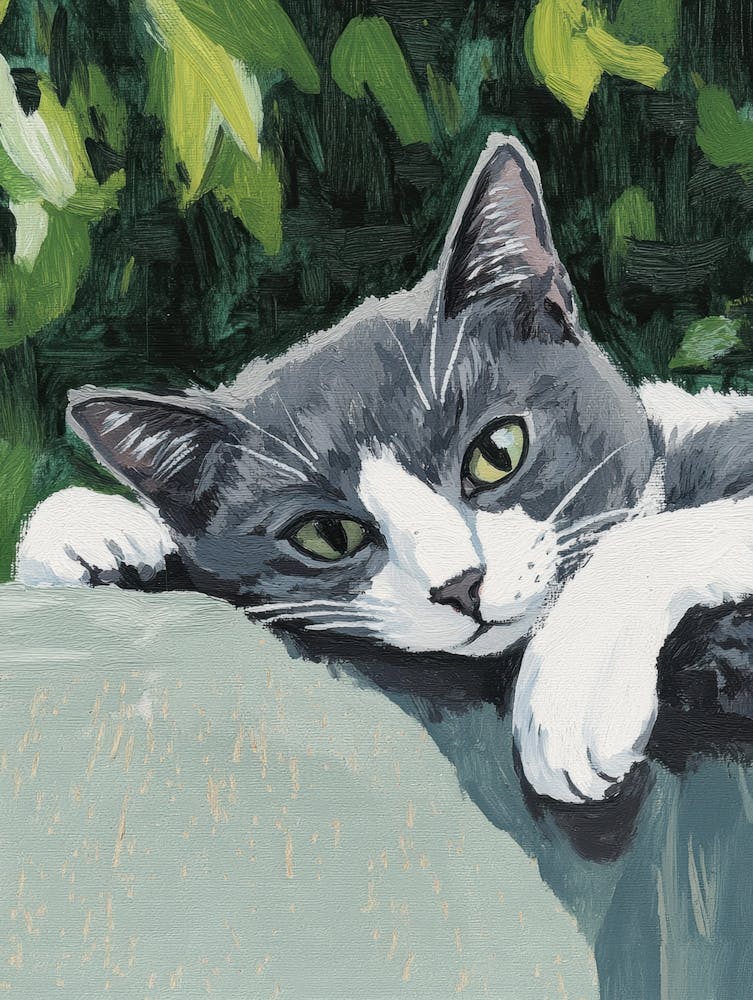 Grey And White Cat
