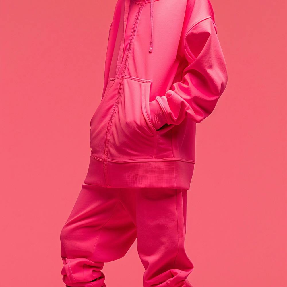 Person In Pink Hoodie
