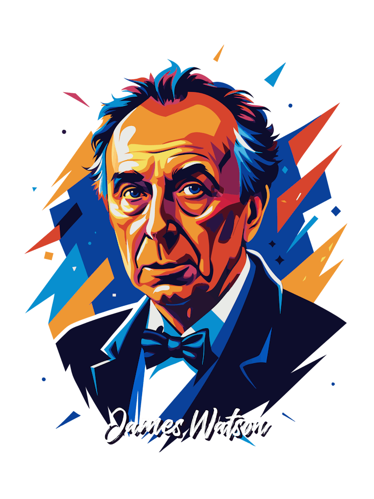 James Watson 03 Portrait WPAP Pop Art