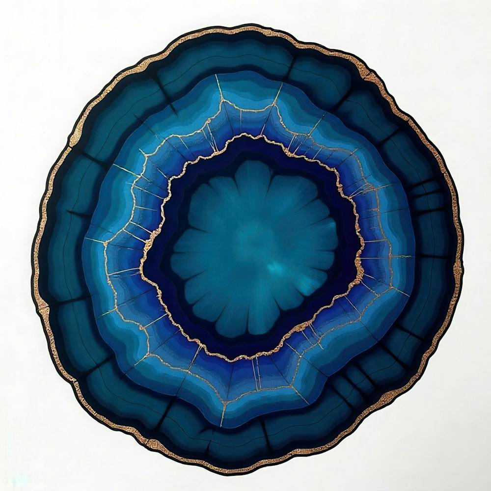Blue Agate Slice