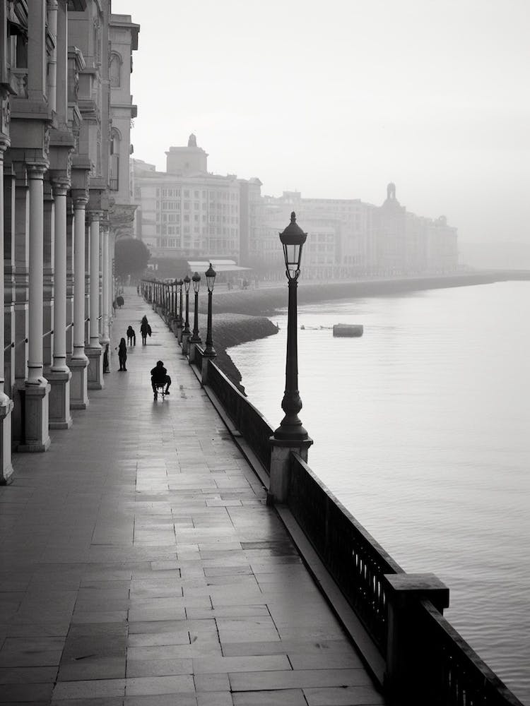 La Coruna, Spain, Black And White Analogue Photography 1