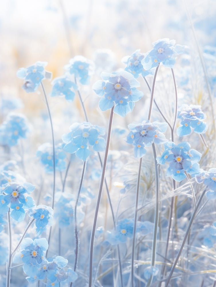 Frosty Botanical Forget Me Not
