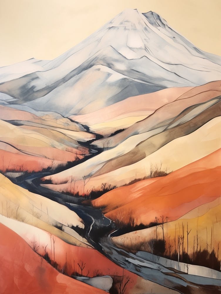 Geal Charn Alder Scotland 1 Mountain Painting