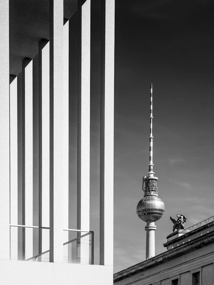 BERLIN MONOCHROME Television Tower And Museum Island