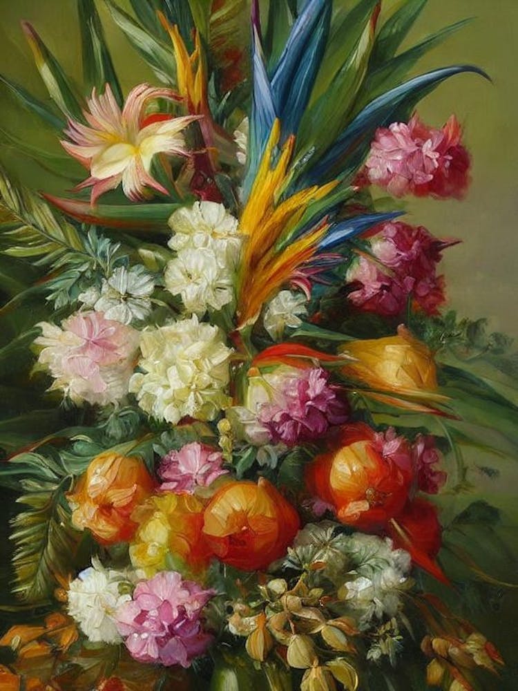 Bird Of Paradise Painting 1 Flower