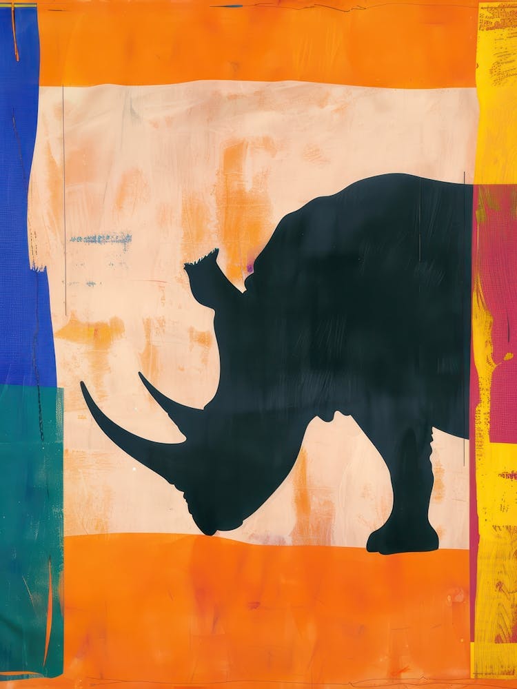 Rhino 2 Cut Out Collage