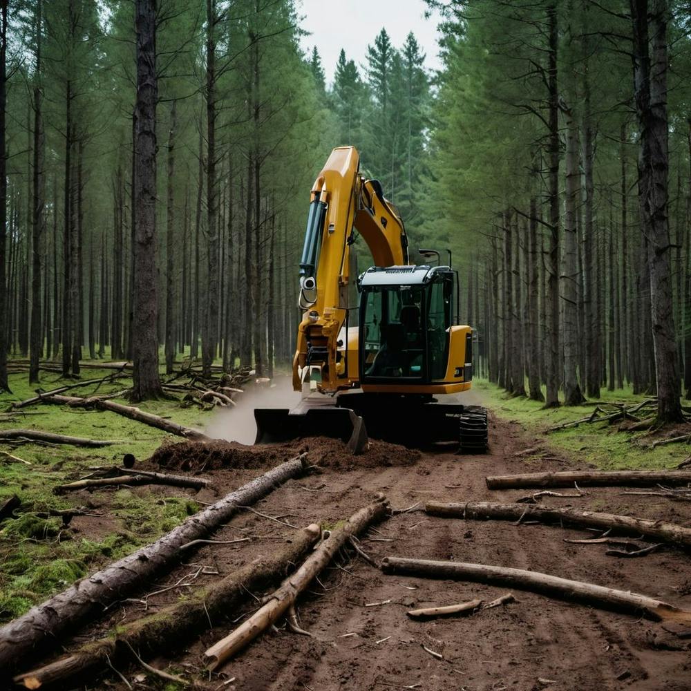 Logging In The Forest
