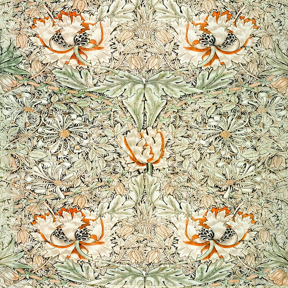 William Morris Honeysuckle Pattern 1876 1