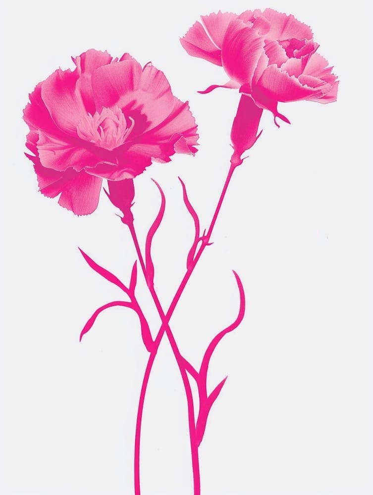 Hot Pink Carnations 4